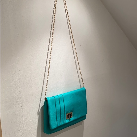 Urban Expressions Turquoise Crossbody/Clutch - Picture 4 of 4